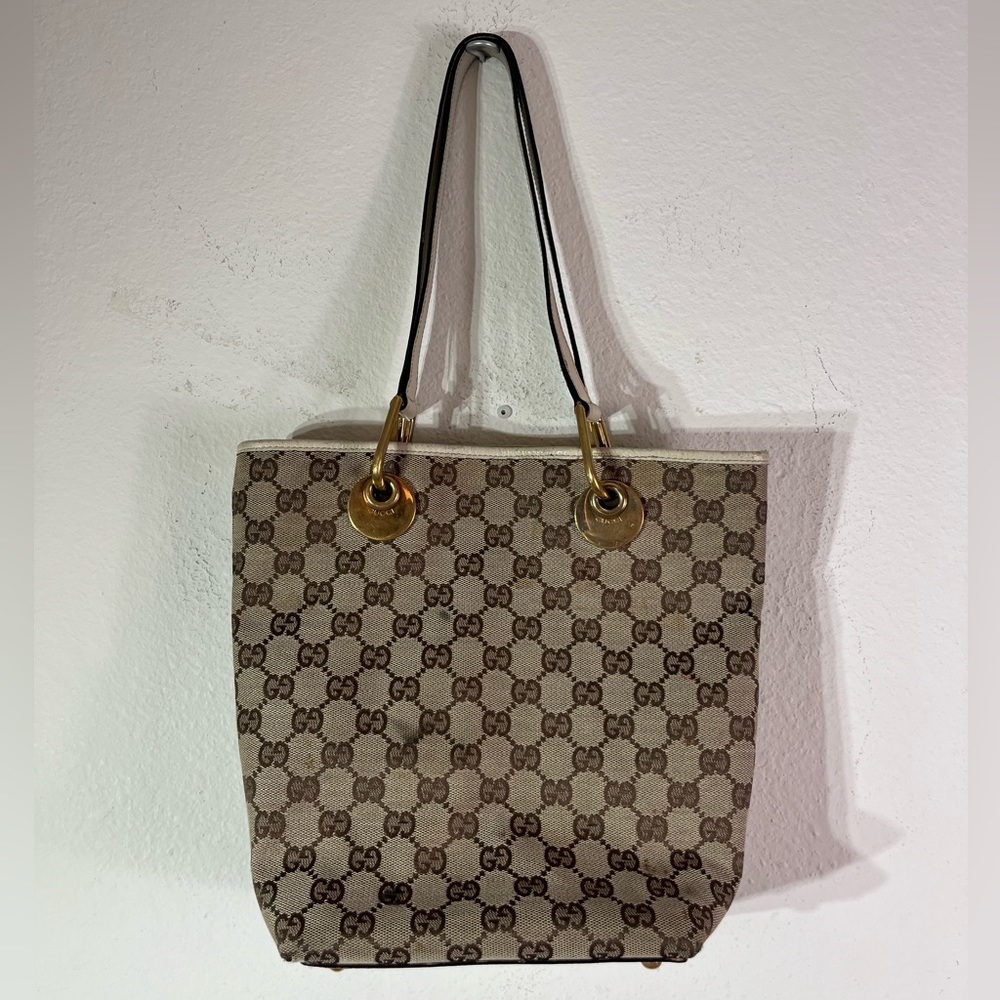 Gucci Small Gg Canvas Eclipse Tote - image 6